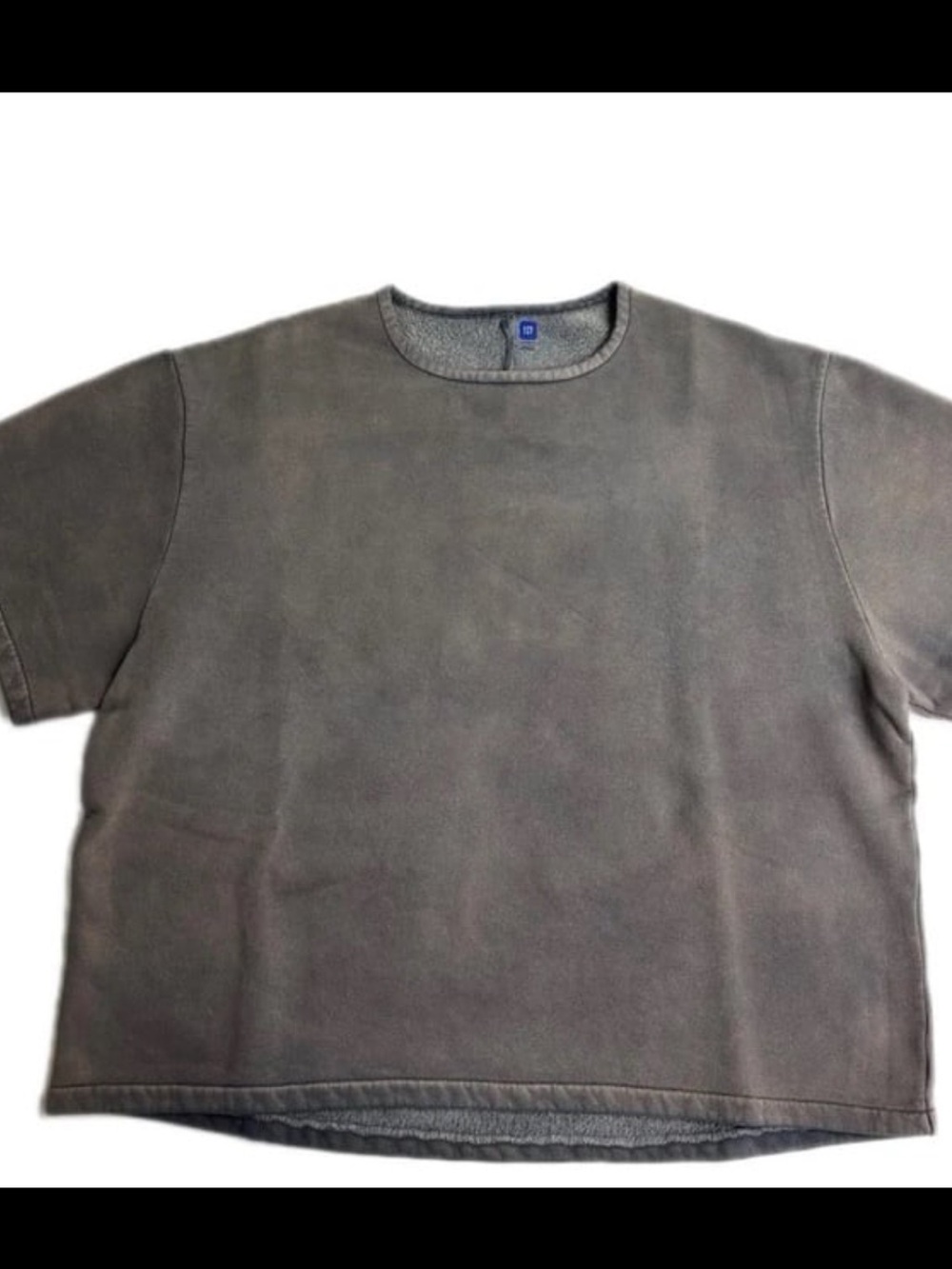 BRAND NEW IN PACKAGE! YEEZY GAP! Fleece Yoke Tee Grey,  Oversized-Size Small!